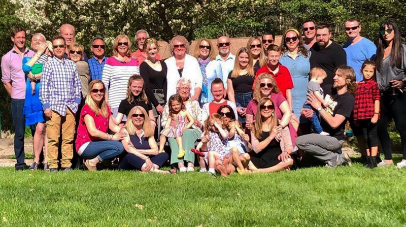 With great-grandchildren